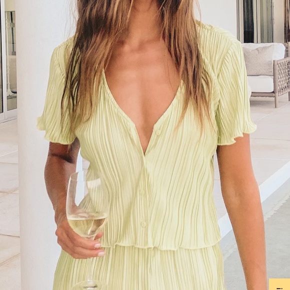 Lulu’s Under the Palms Green Matching Set - Picture 3 of 6